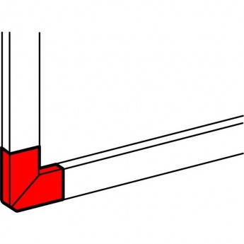 Угол плоский 90° LEGRAND для односекционных кабель-каналов DLP 50х105 белый Угол плоский 90° LEGRAND для односекционных кабель-каналов DLP 50х105 белый