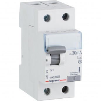 Выключатель дифференциального тока LEGRAND TX³ 2П 40 А тип AC 30 мА 2 модуля белый Выключатель дифференциального тока LEGRAND TX³ 2П 40 А тип AC 30 мА 2 модуля белый