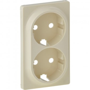 Лицевая панель LEGRAND Valena LIFE для двойной силовой розетки 2х2К+З слоновая кость
