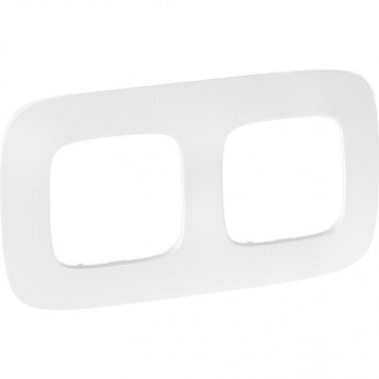 Рамка LEGRAND Valena ALLURE 2-постовая универсальная тиснение белое