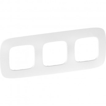 Рамка LEGRAND Valena ALLURE 3-постовая универсальная тиснение белое Рамка LEGRAND Valena ALLURE 3-постовая универсальная тиснение белое