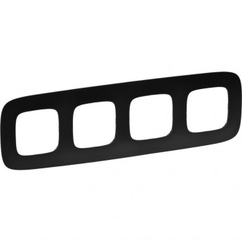 Рамка LEGRAND Valena ALLURE 4-постовая универсальная матовая черный