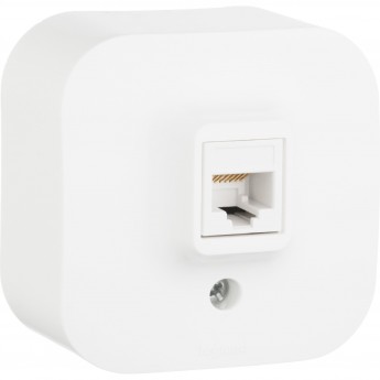 Розетка LEGRAND RJ45 категория 5e UTP Quteo IP 20 белый