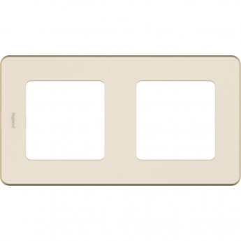 Рамка LEGRAND INSPIRIA 2 поста слоновая кость Рамка LEGRAND INSPIRIA 2 поста слоновая кость