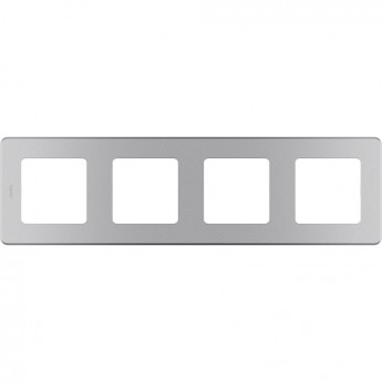 Рамка LEGRAND INSPIRIA 4 поста алюминий Рамка LEGRAND INSPIRIA 4 поста алюминий