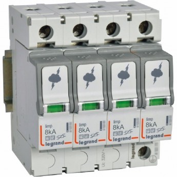 Разрядник LEGRAND УЗИП T1+T2 8KA 4P