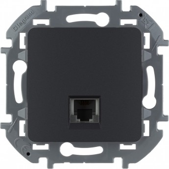 Телефонная розетка LEGRAND INSPIRIA RJ11 антрацит Телефонная розетка LEGRAND INSPIRIA RJ11 антрацит