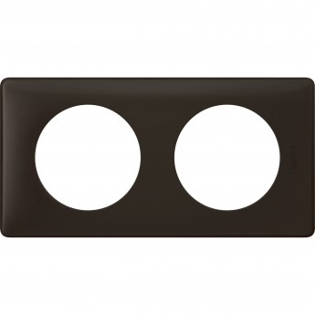 Рамка LEGRAND Celiane 2 поста Чёрная перкаль