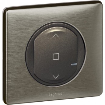 Умный выключатель рольставней LEGRAND Celiane with NETATMO 500 ВА 230В, графит/вольфрам